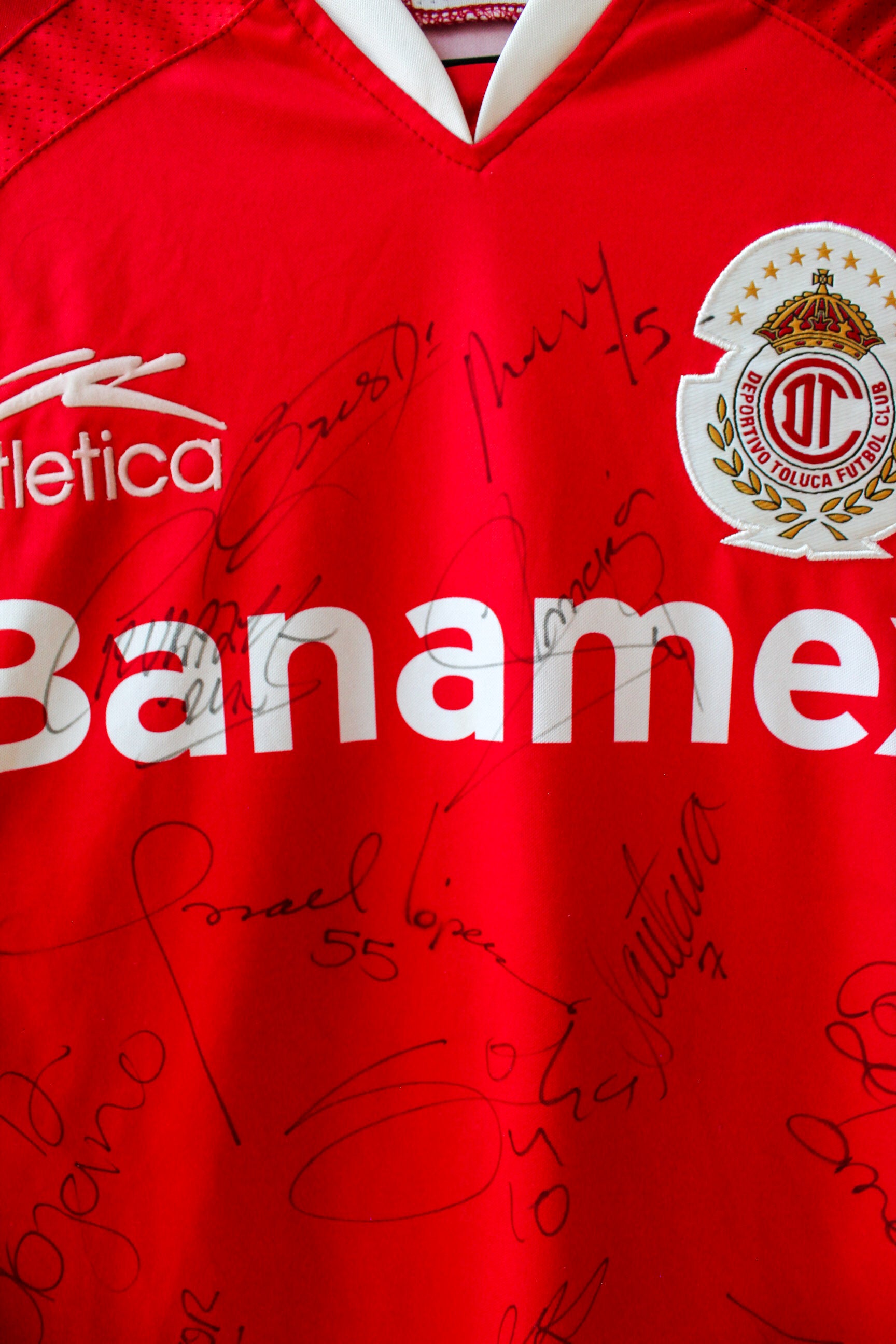 Toluca Local 2008/09 Firmada Sinha #10.