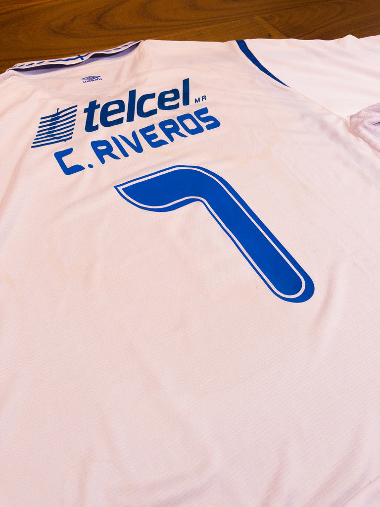 Cruz Azul Visitante 2007/08 Cristian Riveros #7 Nueva con etiquetas