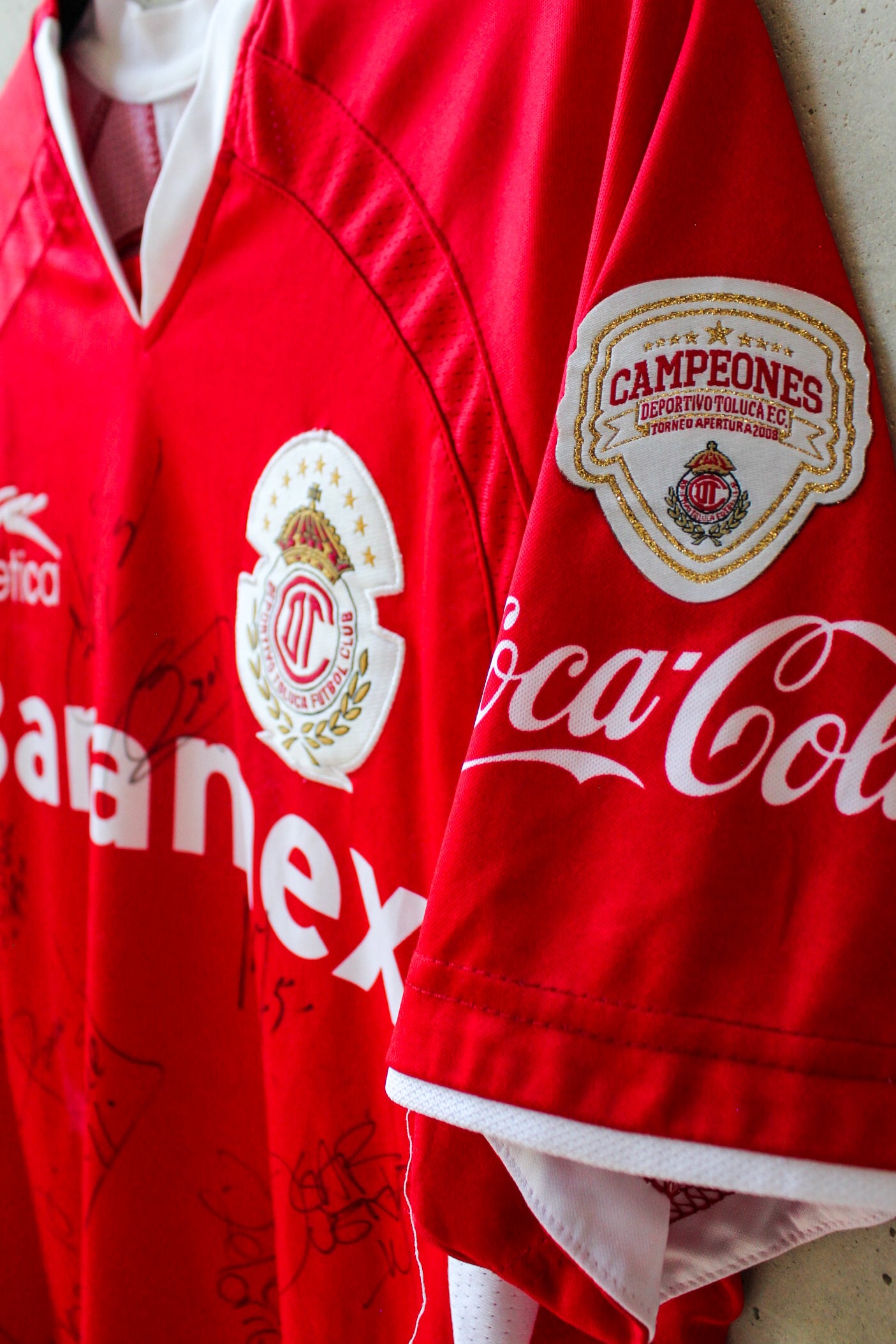 Toluca Local 2008/09 Firmada, Héctor Mancilla #9.