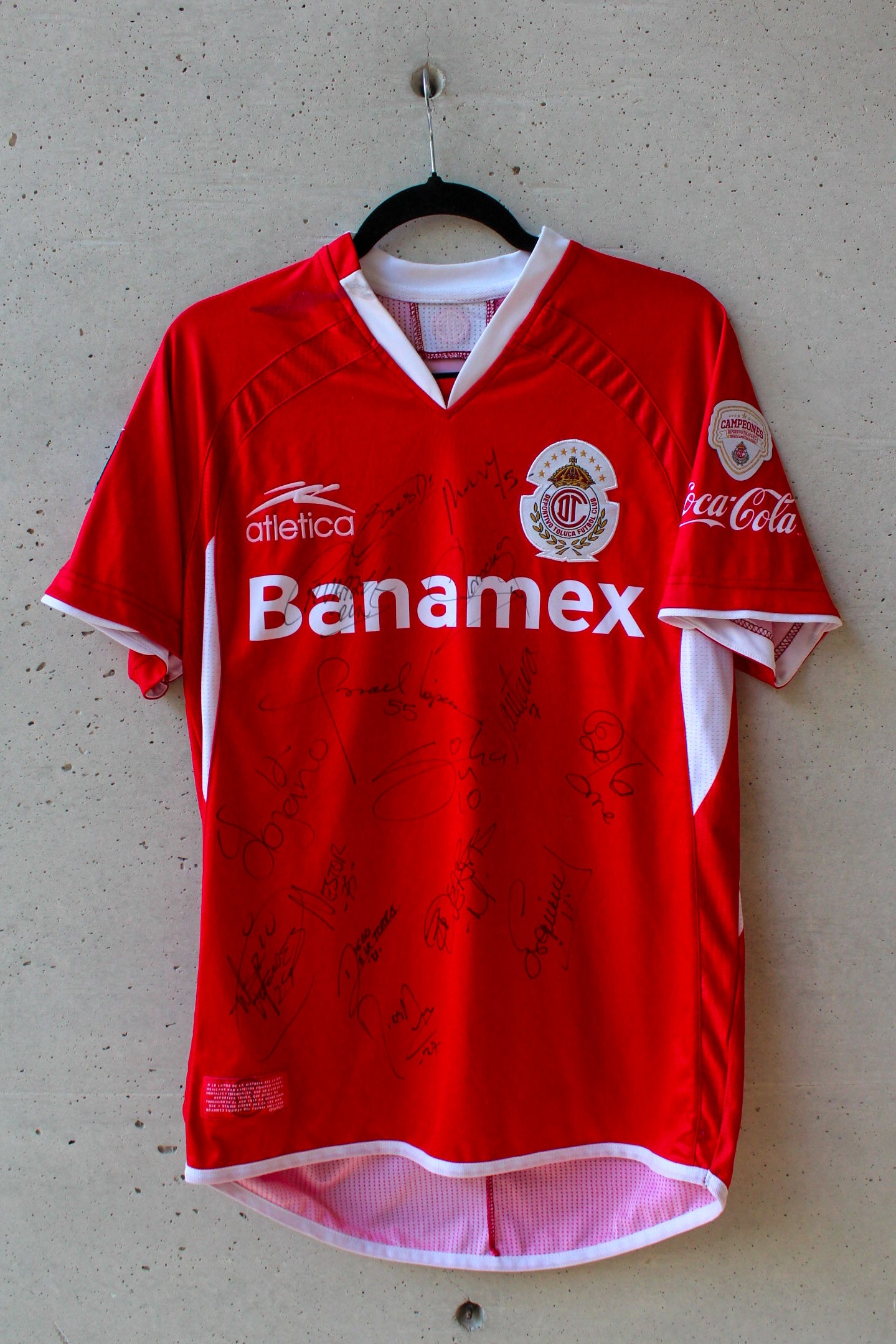 Toluca Local 2008/09 Firmada Sinha #10.