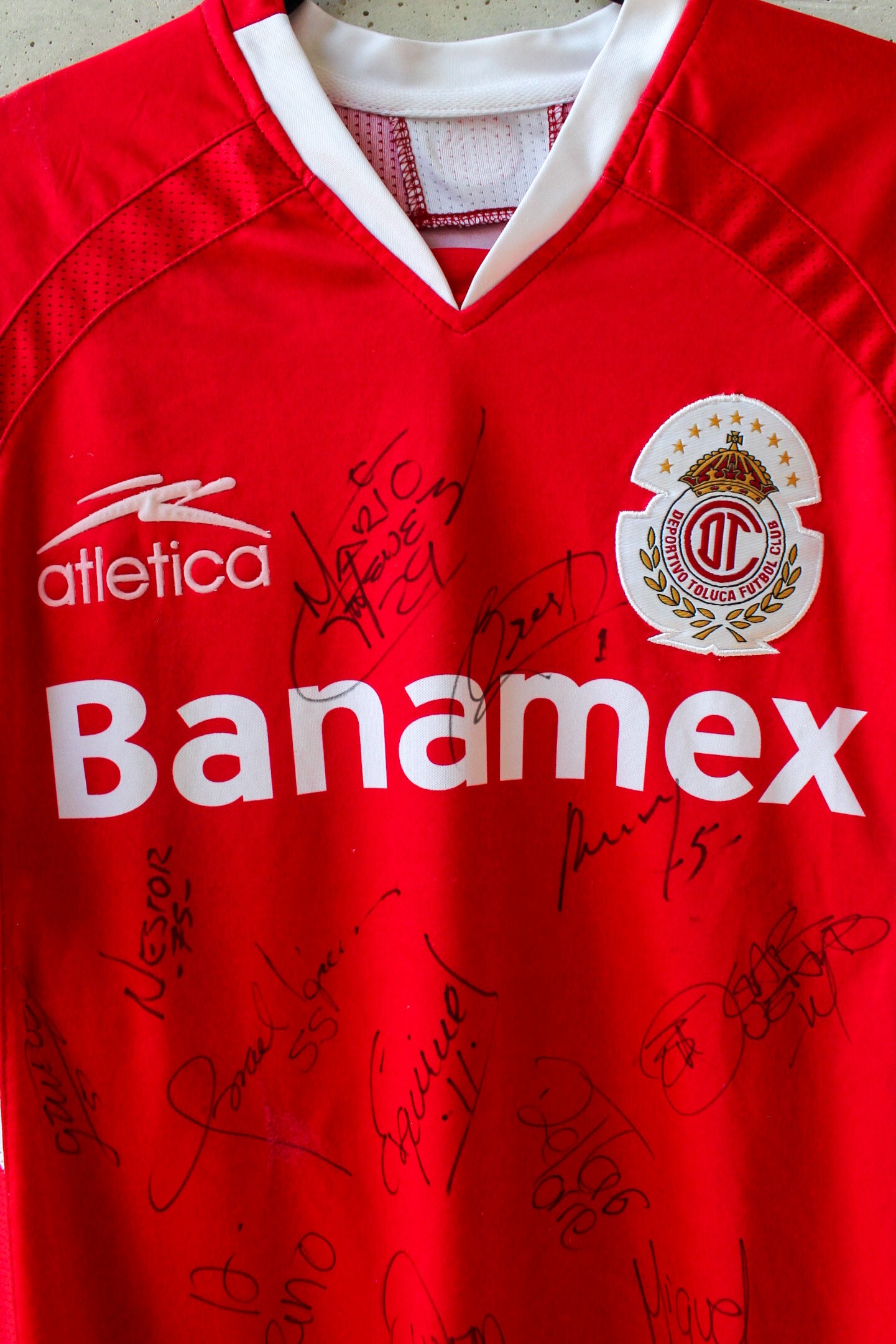 Toluca Local 2008/09 Firmada, Héctor Mancilla #9.