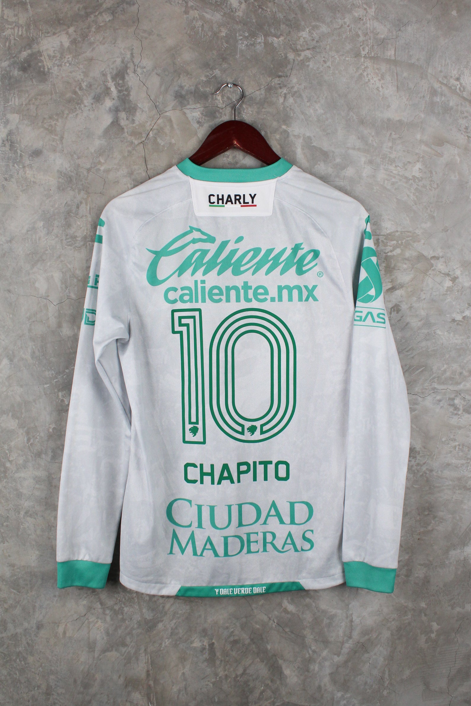 Club León Visitante 2021/22 Luis "Chapito" Montés #10 mangas largas