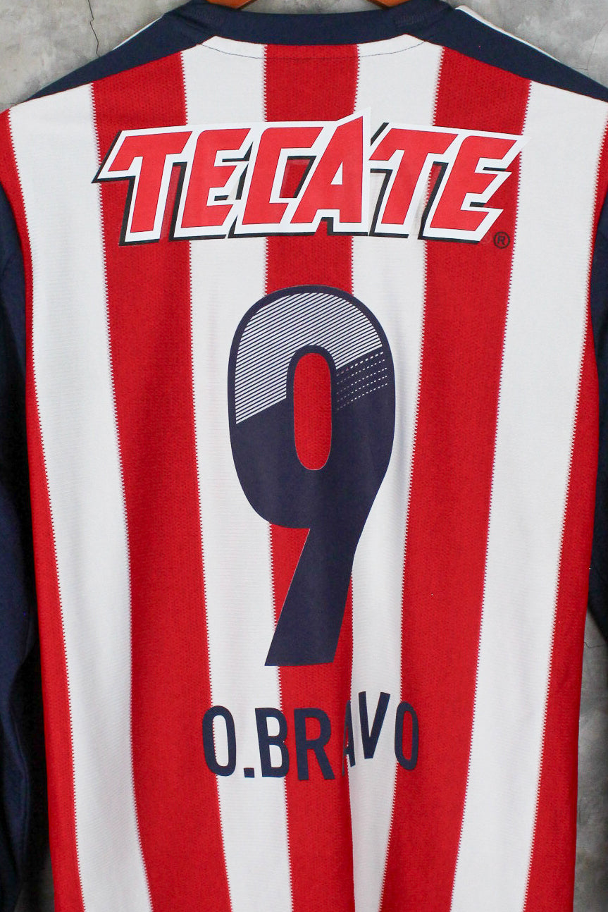 Chivas Local 2013/14 Omar Bravo #9 mangas largas