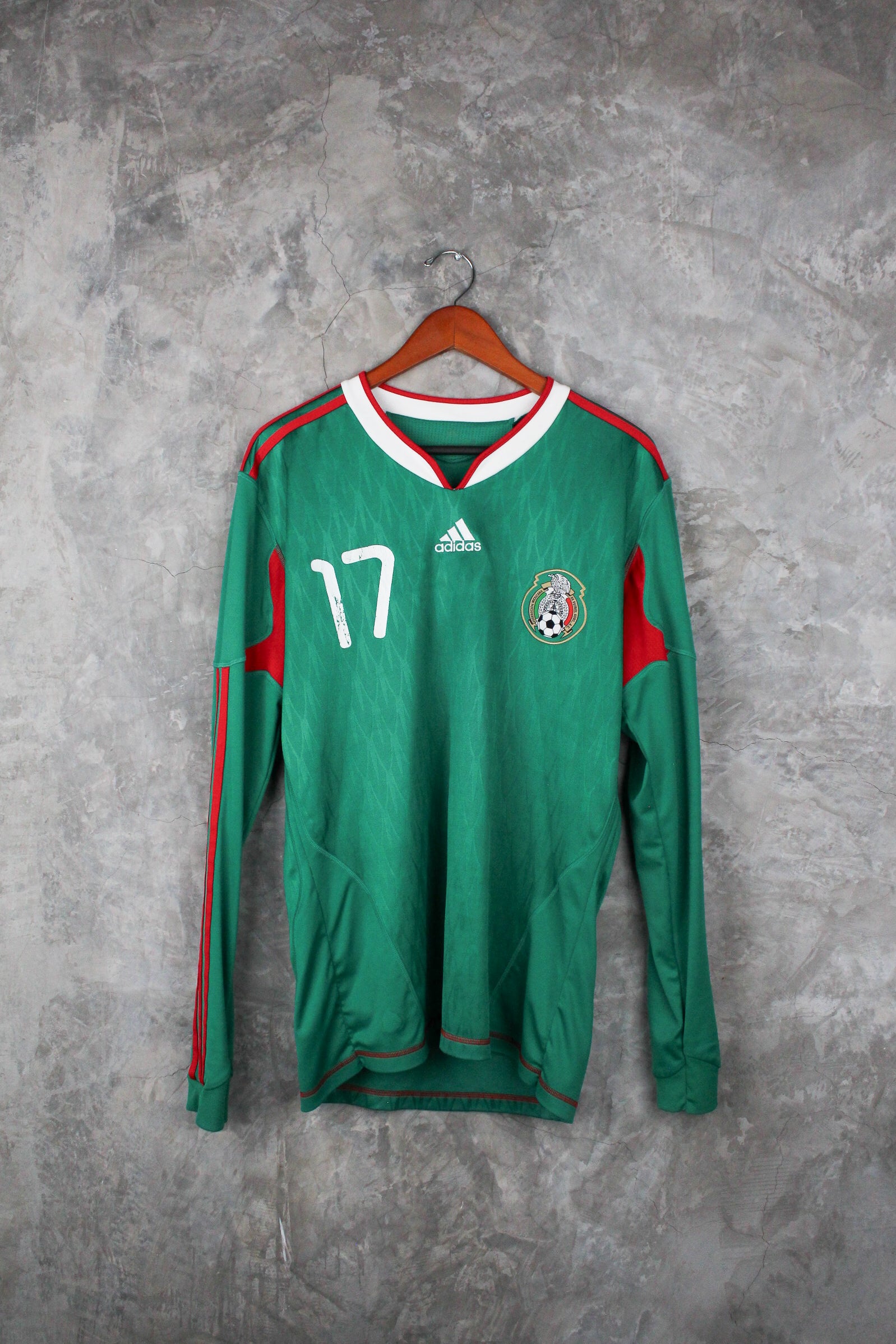 Selección Mexicana Local 2010 Giovani dos Santos #17 mangas largas
