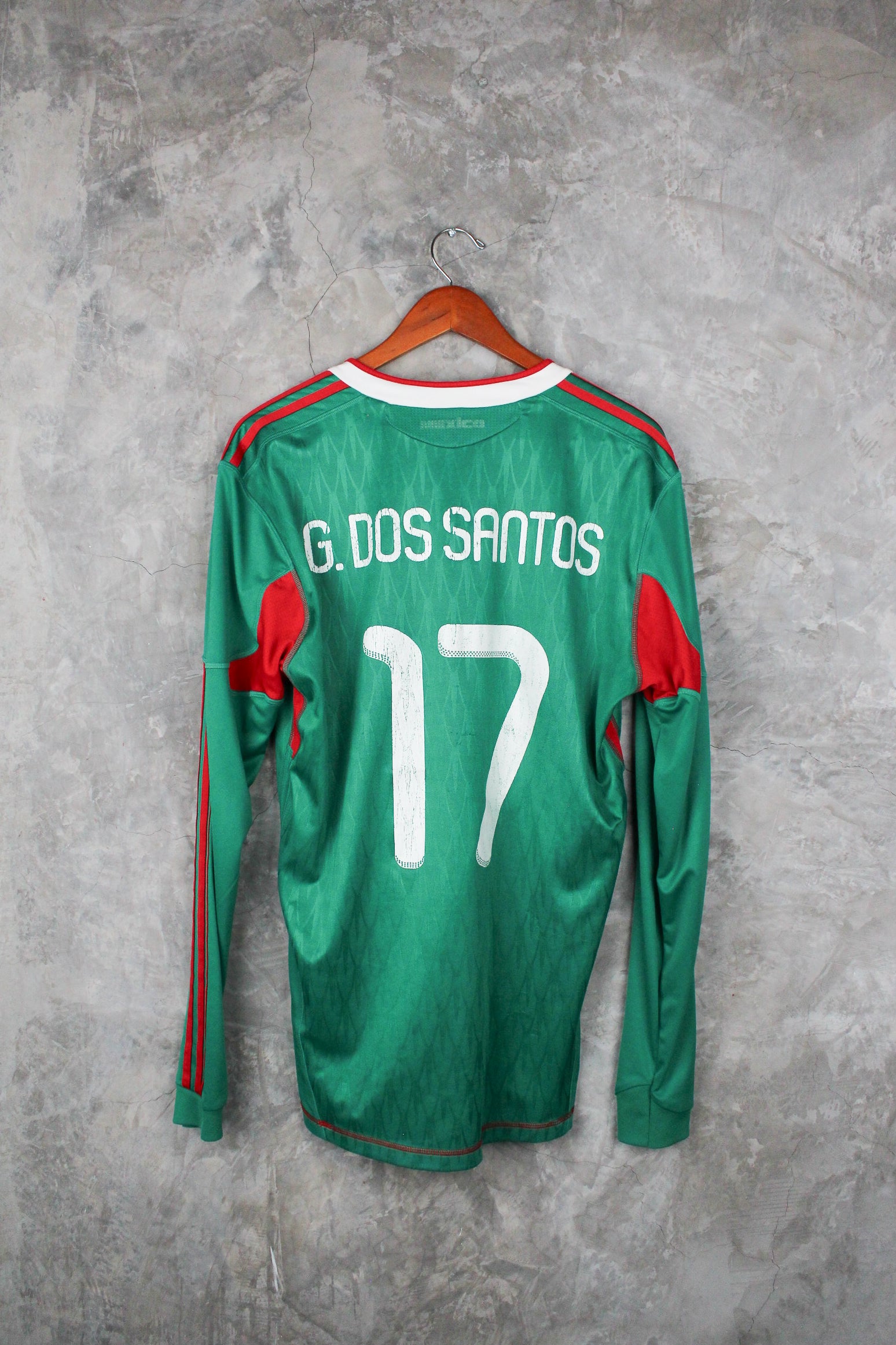 Selección Mexicana Local 2010 Giovani dos Santos #17 mangas largas