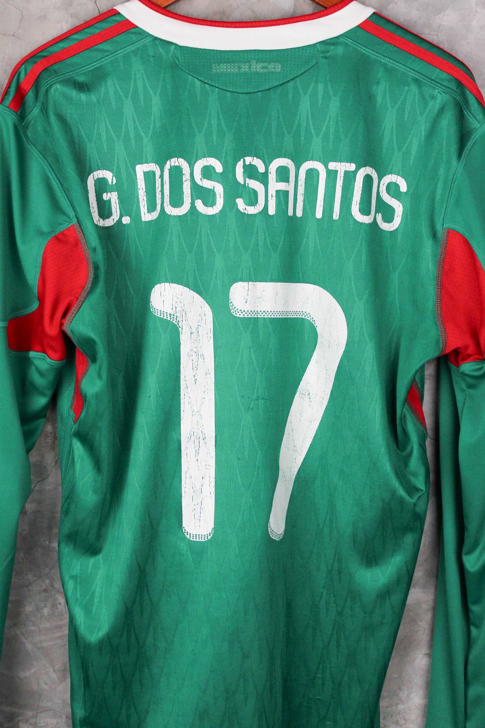 Selección Mexicana Local 2010 Giovani dos Santos #17 mangas largas