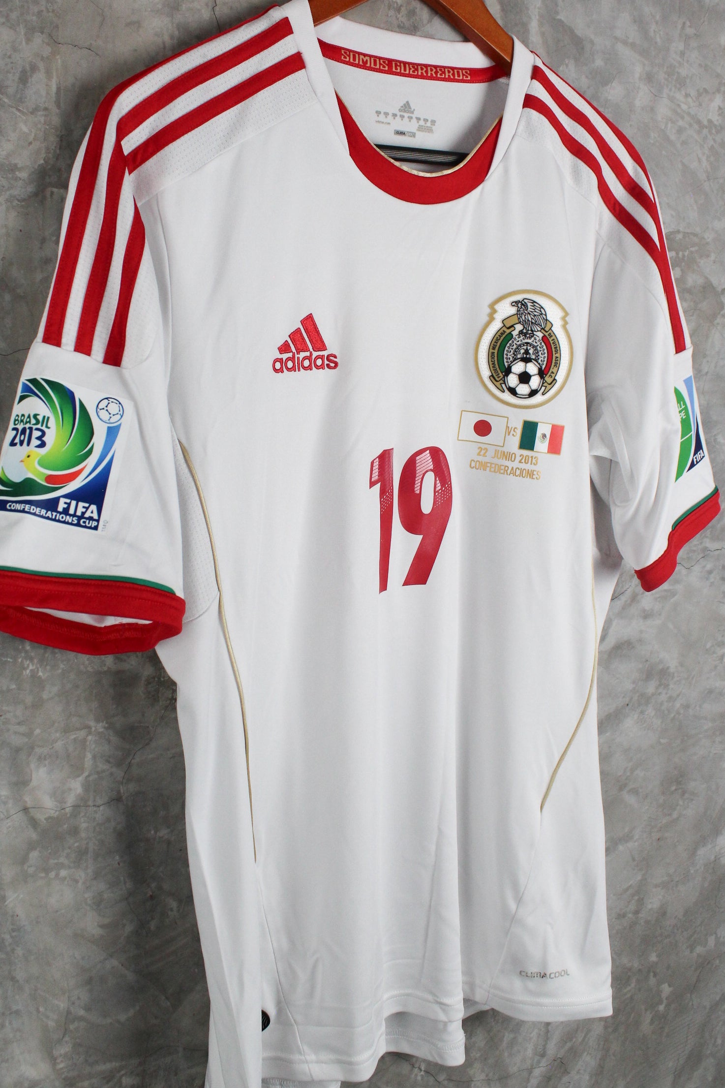 Selección Mexicana Visitante 2013 Raúl Jimenez #19 Copa Confederaciones