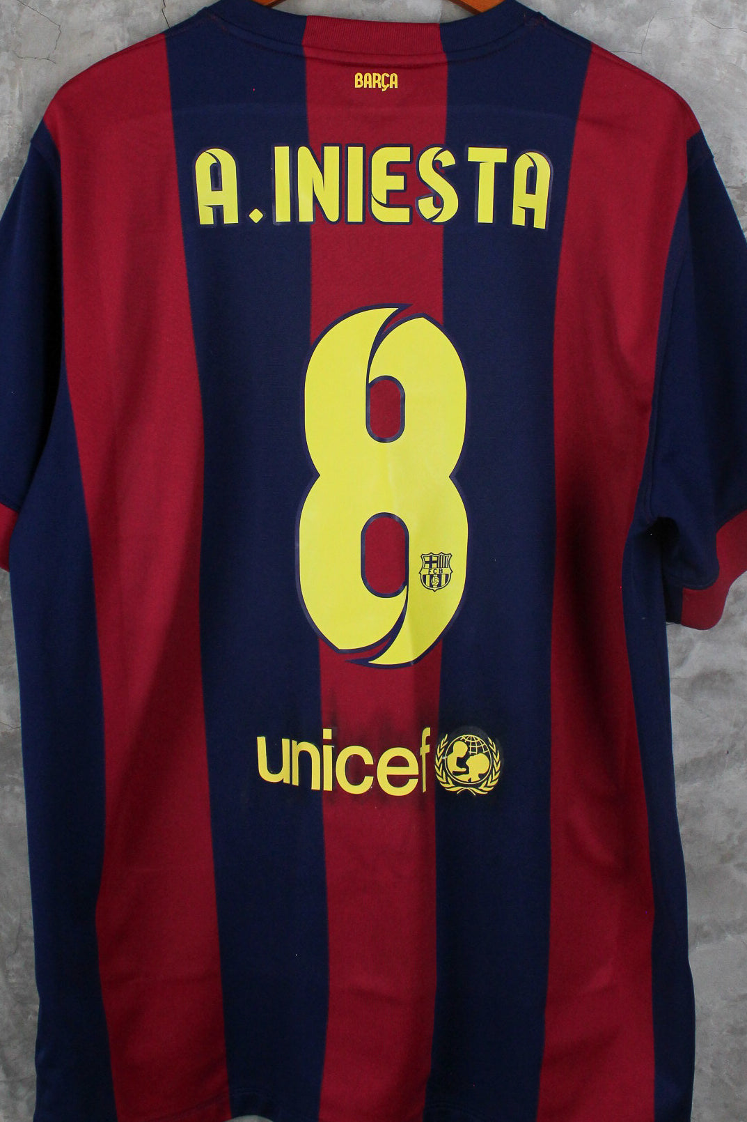 FC Barcelona Local 2015 Andrés Iniesta #8