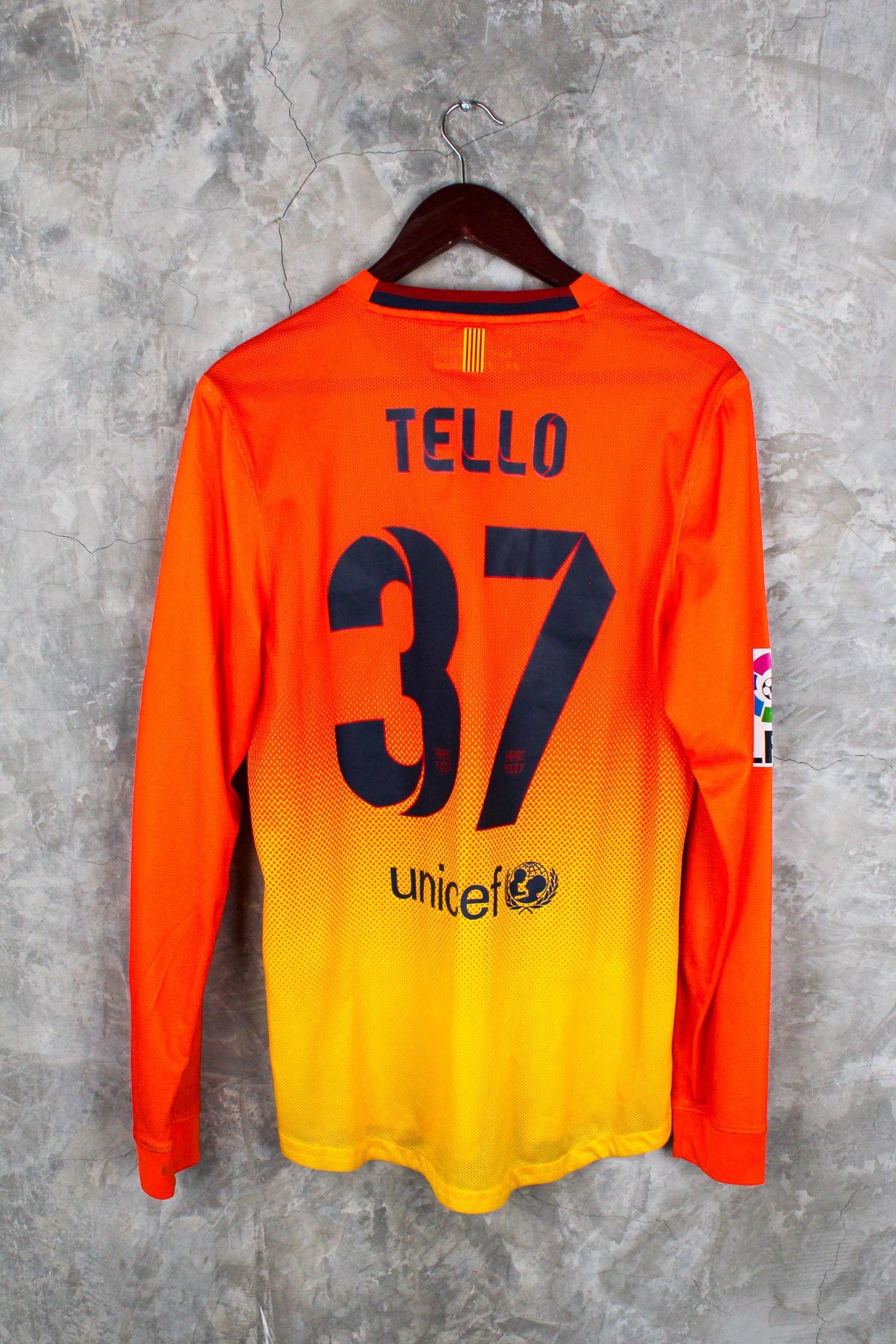 Barcelona FC Visitante 2012/13 Cristian Tello #37 manga larga