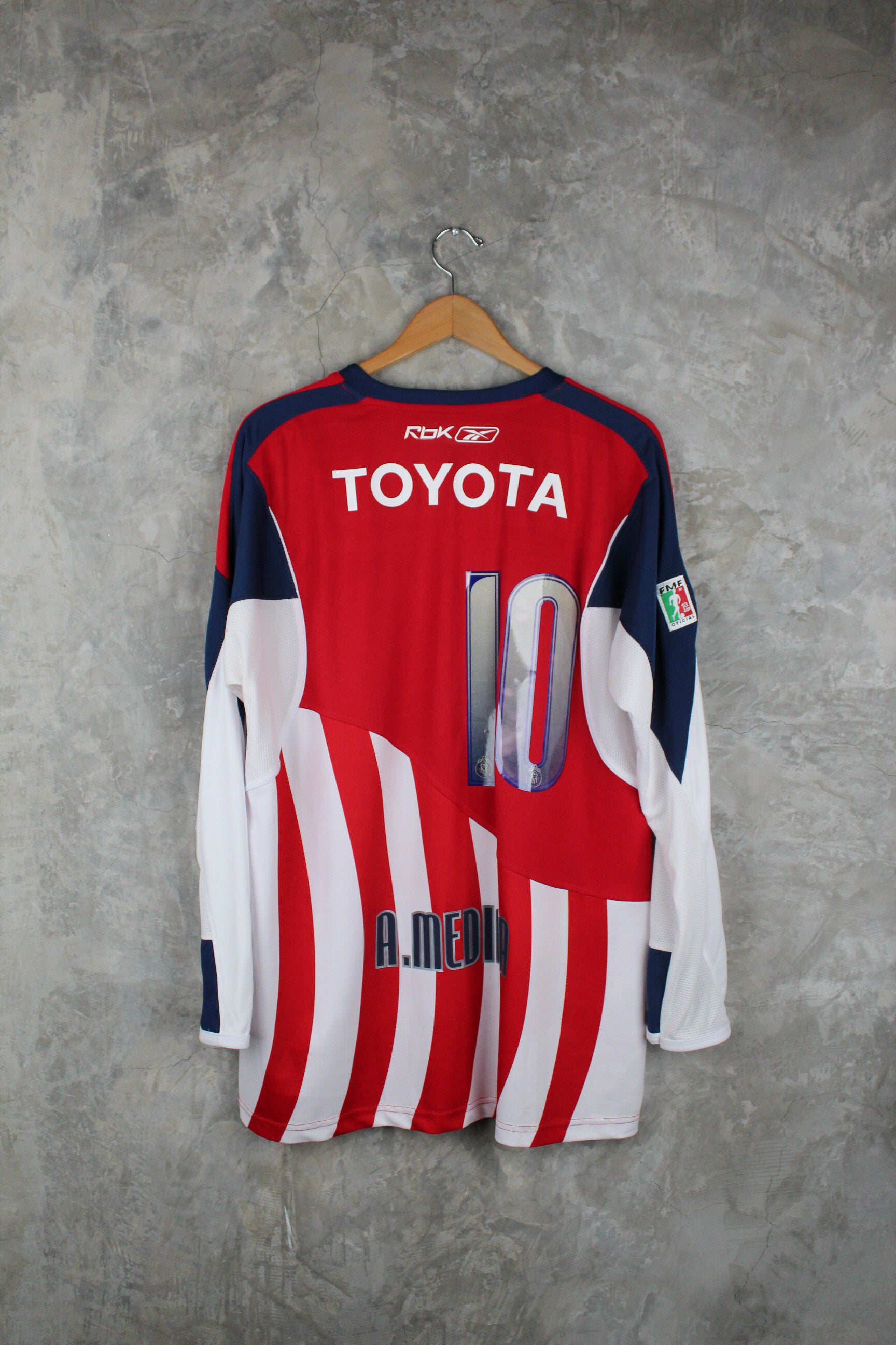 Chivas Local 2007/08 Alberto "Venado" Medina #10 mangas largas